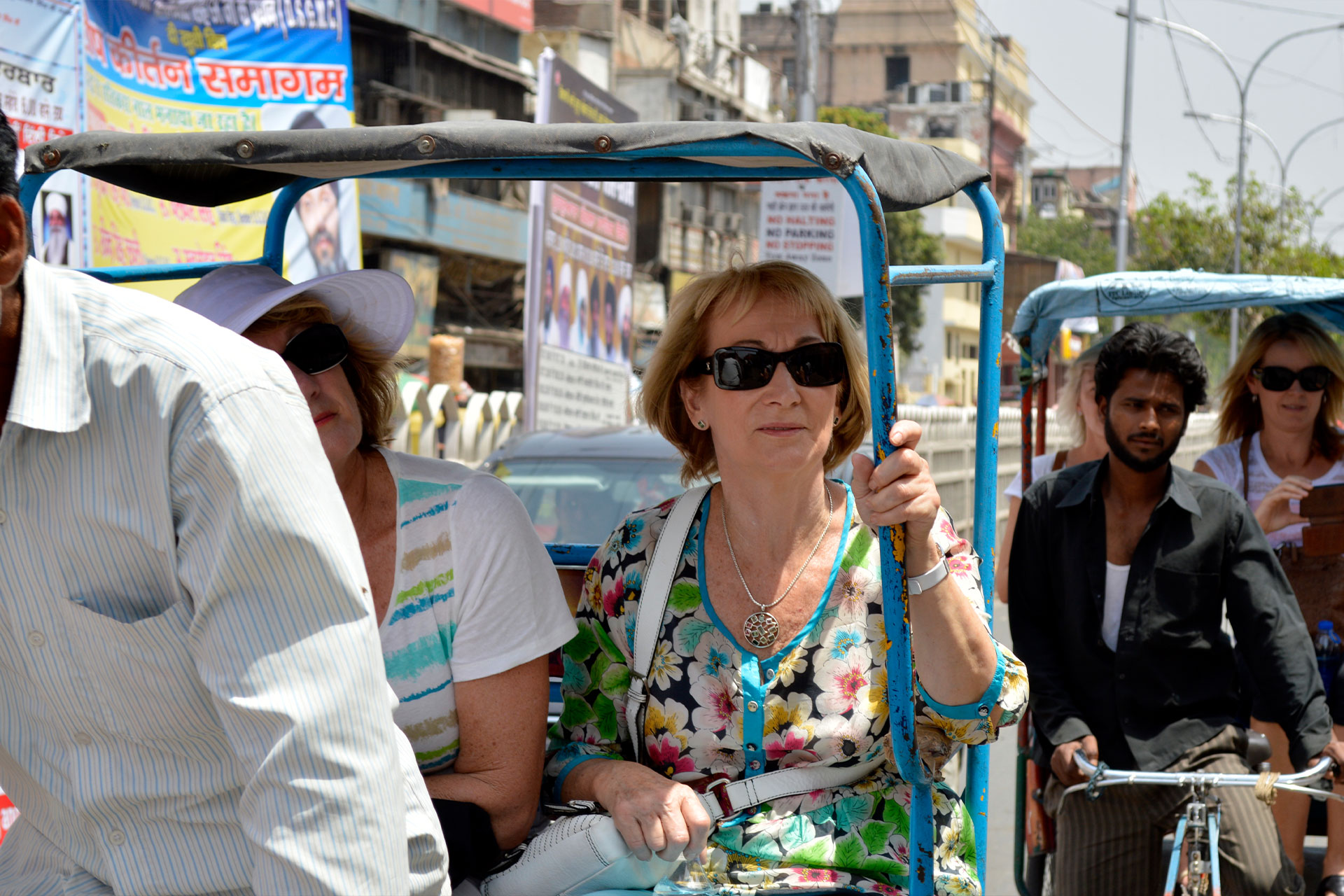 Traveller exploring the Markets Of New Delhi